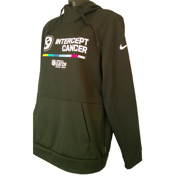 Nike Therma Fit Hoodie -Steelers Intercept Cancer Women's Medium Black - Picture 4 of 8